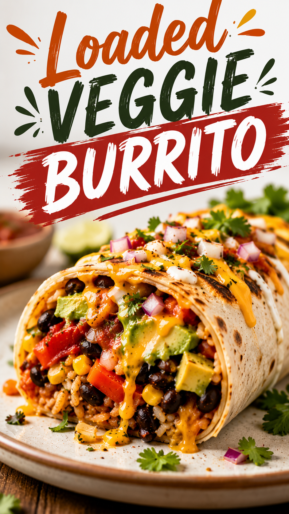 Loaded Veggie Burrito Recipe