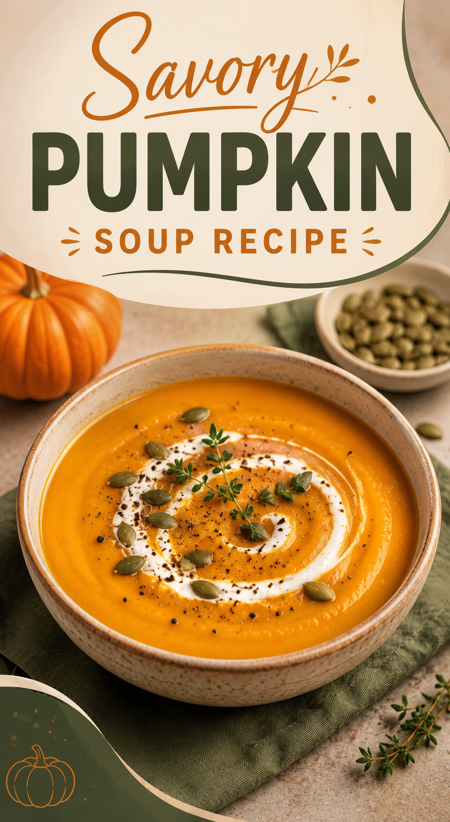 Savory Pumpkin Soup Recipe