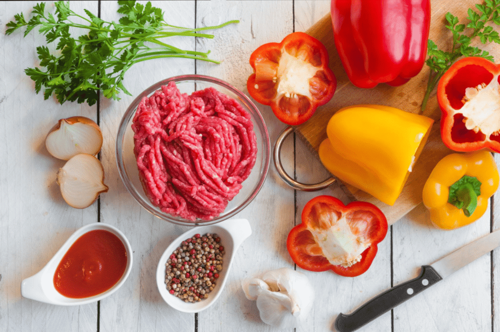 Ground Beef And Peppers Recipe