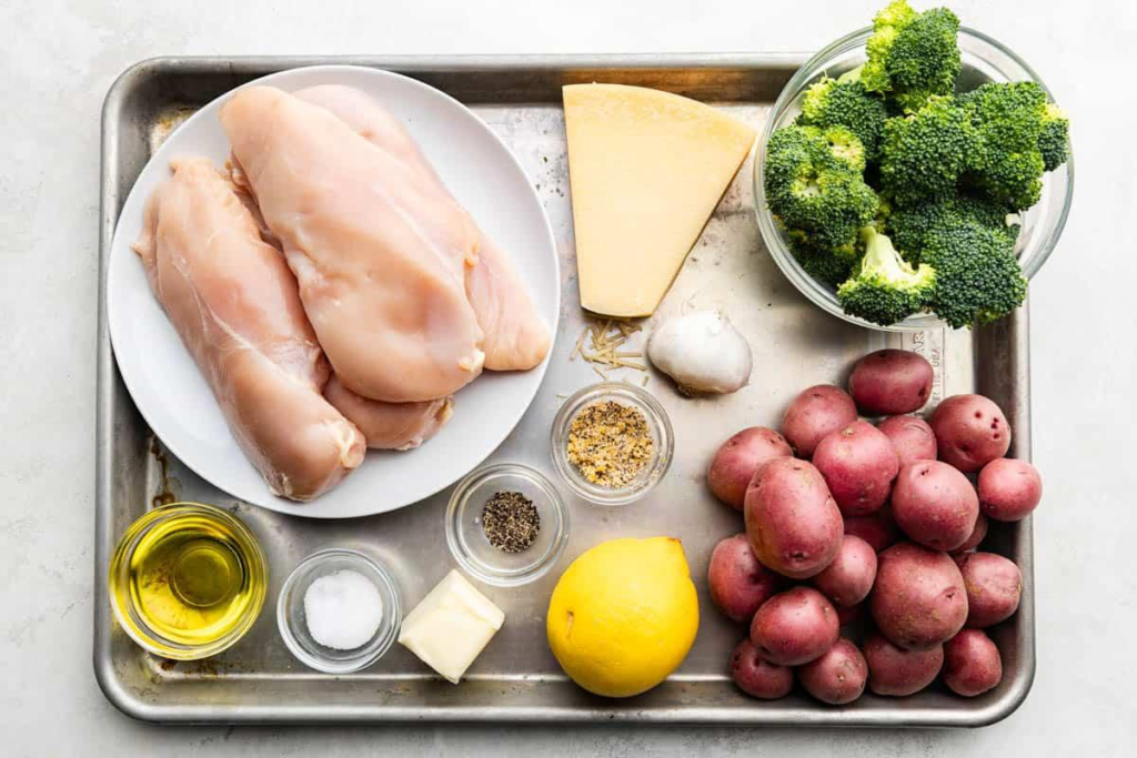 One-Pan Garlic Butter Chicken and Vegetables Recipe