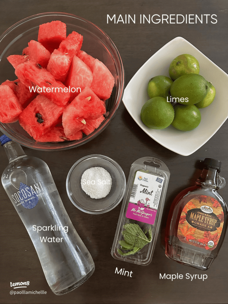 Watermelon Mint Summer Mocktail Recipe